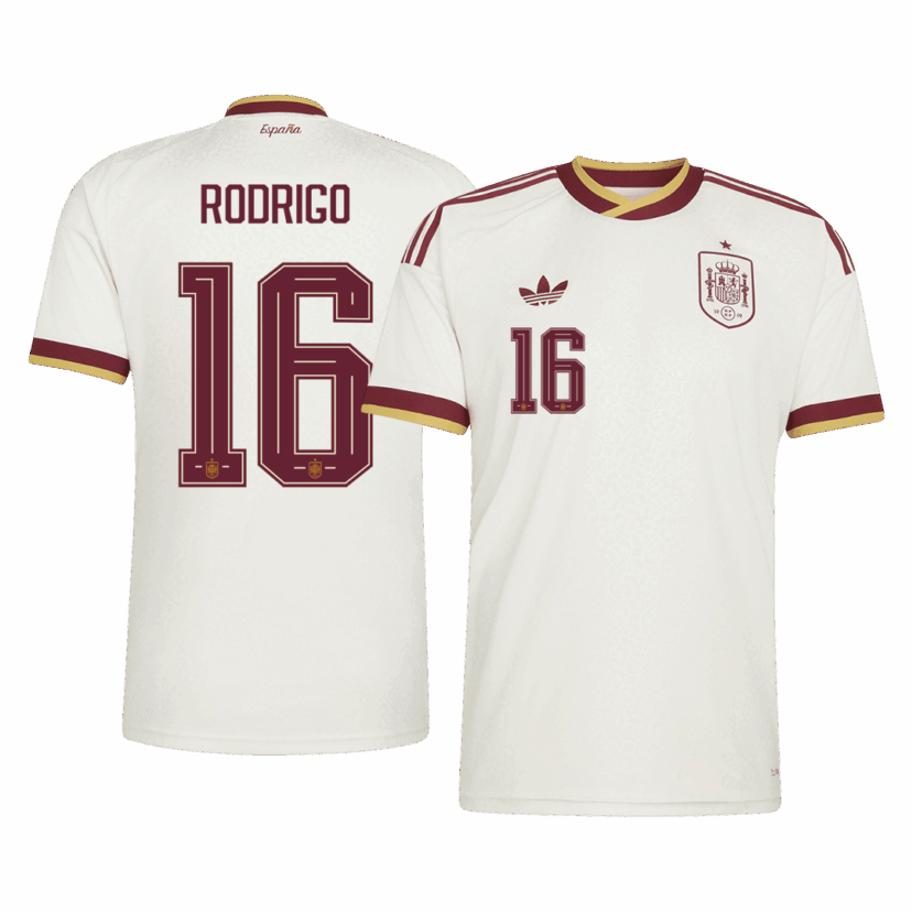RODRIGO #16 Spain Away Soccer Jersey World Cup 2026