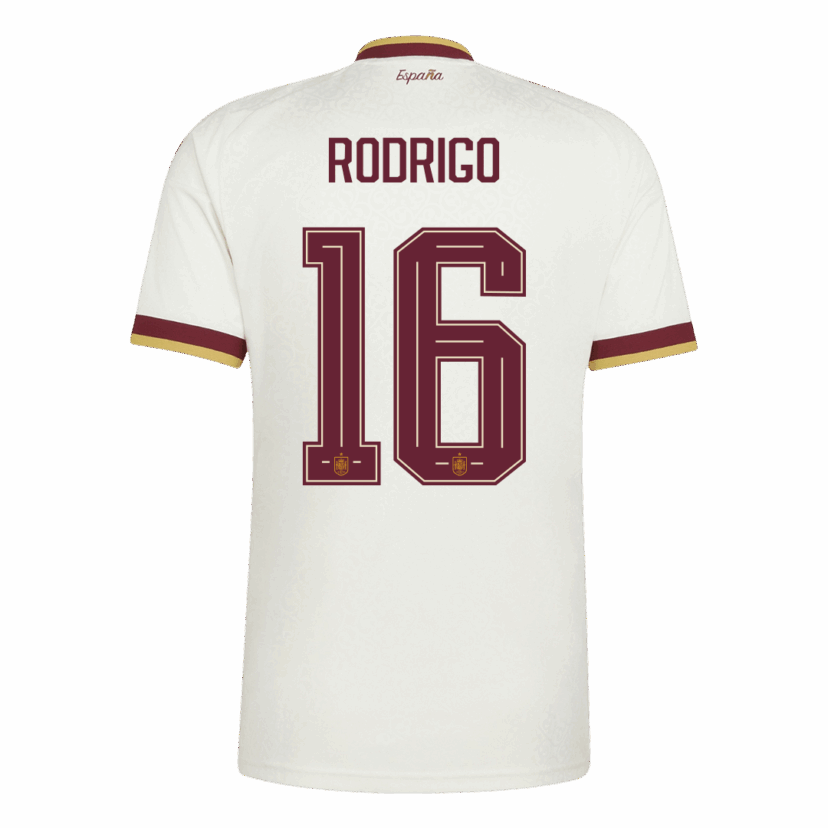 RODRIGO #16 Spain Away Soccer Jersey World Cup 2026