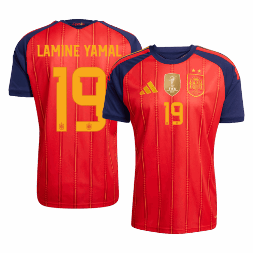 LAMINE YAMAL #19 Spain Champion Edition Home Soccer Jersey World Cup 2026