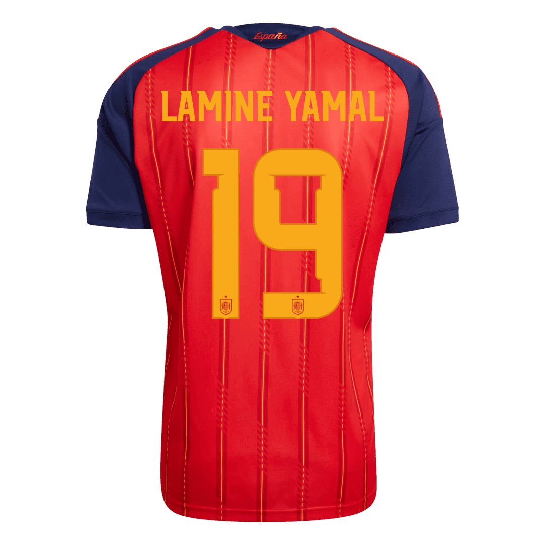 LAMINE YAMAL #19 Spain Champion Edition Home Soccer Jersey World Cup 2026