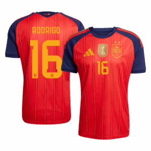 RODRIGO #16 Spain Champion Edition Home Soccer Jersey World Cup 2026