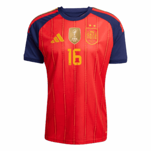 RODRIGO #16 Spain Champion Edition Home Soccer Jersey World Cup 2026