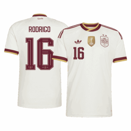 RODRIGO #16 Spain Champion Edition Away Soccer Jersey World Cup 2026