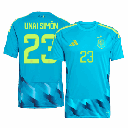 UNAI SIMÓN #23 Spain Goalkeeper Soccer Jersey World Cup 2026 Blue