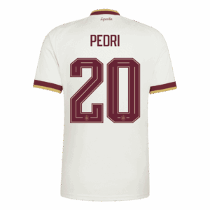 PEDRI #20 Spain Champion Away Soccer Jersey World Cup 2026