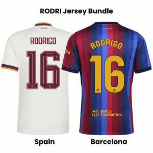 RODRIGO #16 Spain Away champion World Cup 2026 & Barcelona Home 2026/27