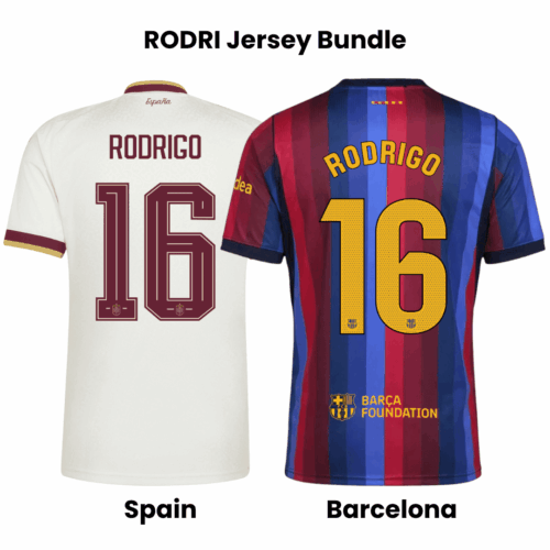 RODRIGO #16 Spain Away champion World Cup 2026 & Barcelona Home 2026/27