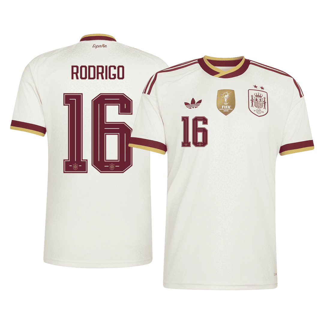 RODRIGO #16 Spain Away champion World Cup 2026 & Barcelona Home 2026/27