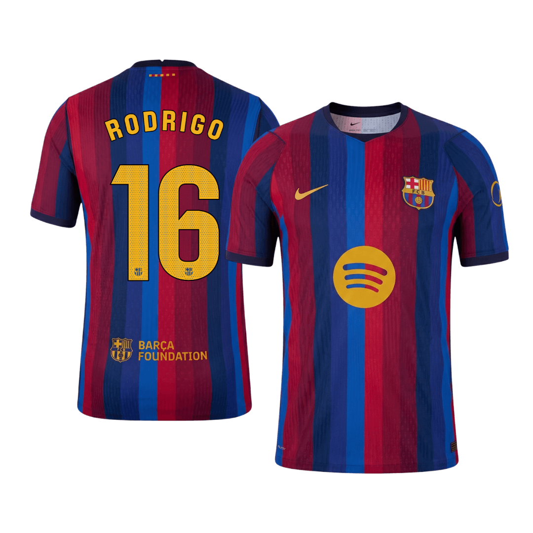 RODRIGO #16 Spain Away champion World Cup 2026 & Barcelona Home 2026/27
