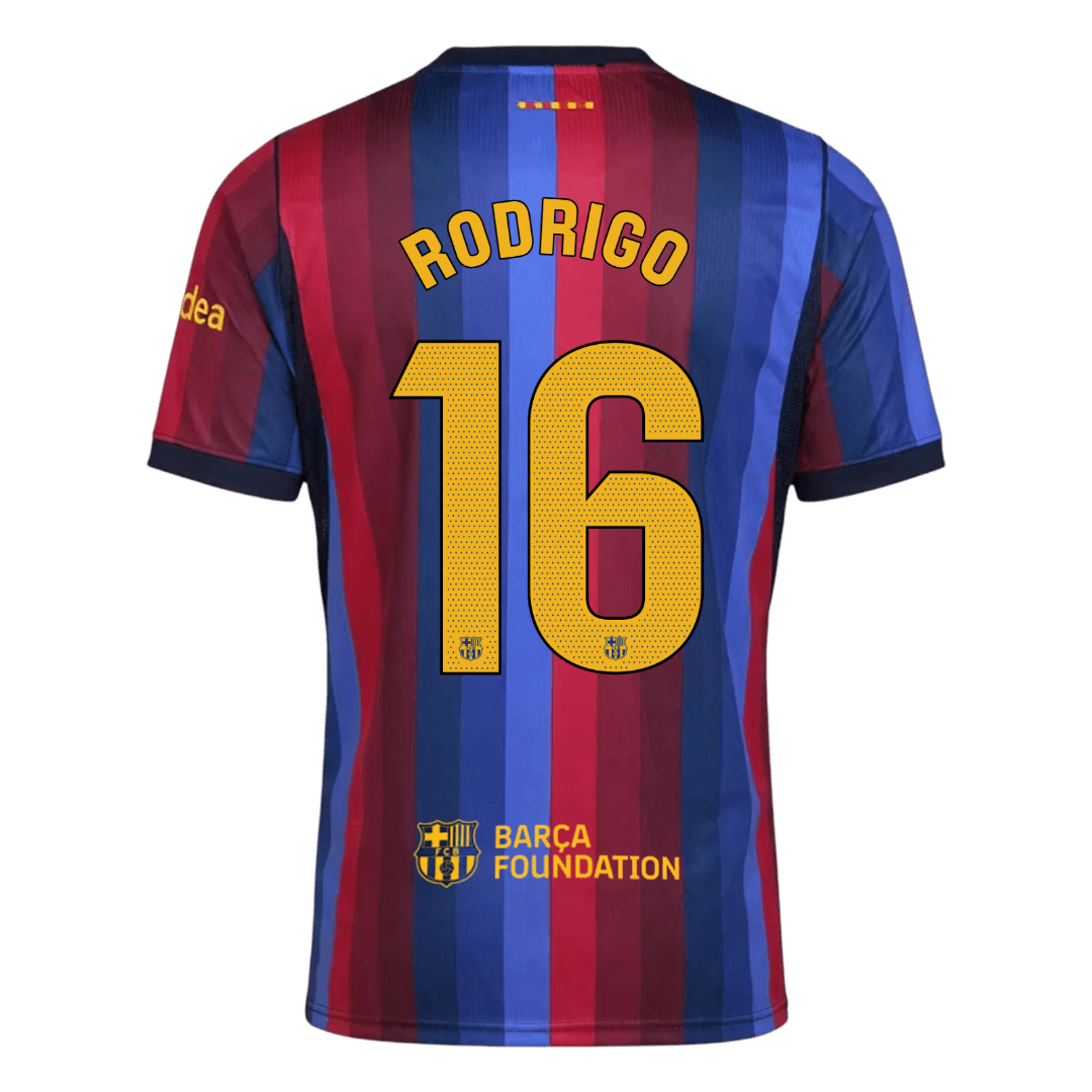 RODRIGO #16 Spain Away champion World Cup 2026 & Barcelona Home 2026/27