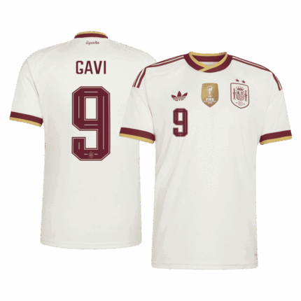 GAVI #9 Spain Champion Away Soccer Jersey World Cup 2026