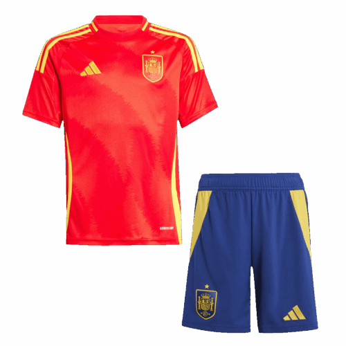 Spain Home Kids Soccer Jerseys Kit EURO