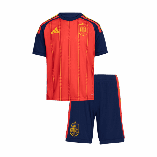 Spain Home World Cup Kids Soccer Jerseys Kit 2026