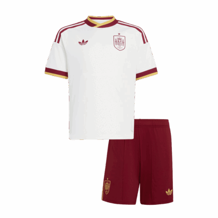 Spain Away Kids Soccer Jerseys Kit World Cup 2026