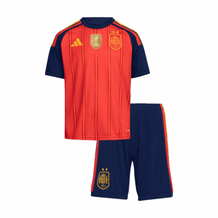 Spain Champion Home Kids Soccer Jerseys Kit World Cup 2026