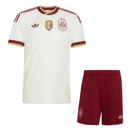Spain Champion Away Kids Soccer Jerseys Kit World Cup 2026