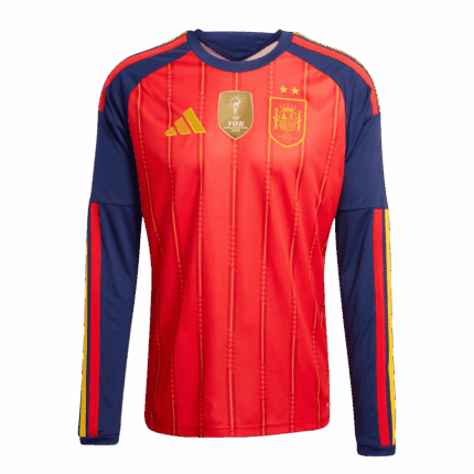 Spain Champion Home Long Sleeve Jersey World Cup 2026