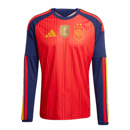 Spain Champion Home Long Sleeve Jersey World Cup 2026