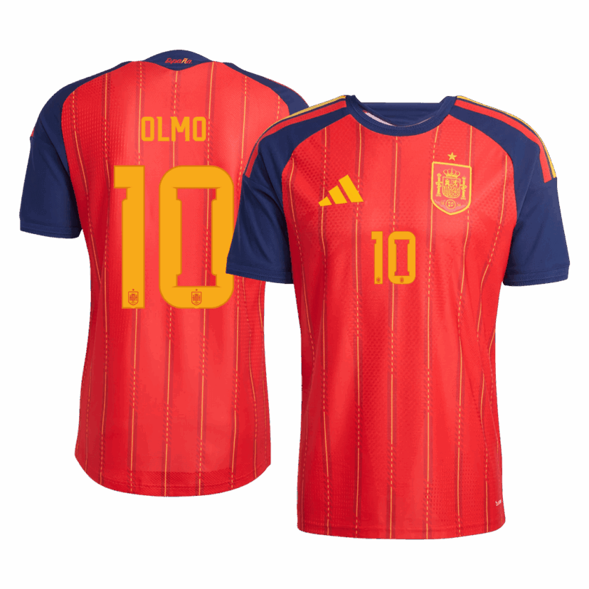 OLMO #10 Spain Home Player Version Jersey World Cup 2026