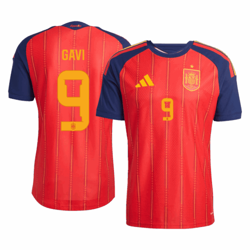 GAVI	 #9 Spain Home Player Version Jersey World Cup 2026