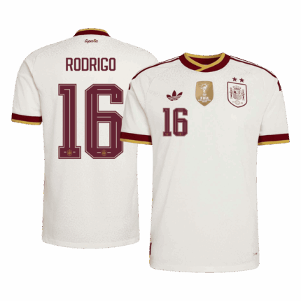 RODRIGO #16 Spain Away Player Version Jersey World Cup 2026 - Champion