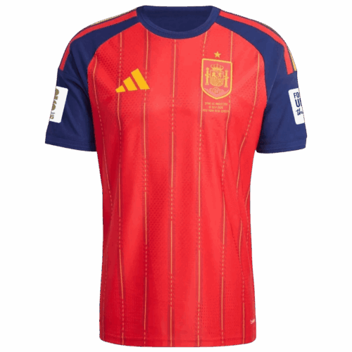 Spain Home Player Version Jersey World Cup 2026 - Match Edition (With Patches)