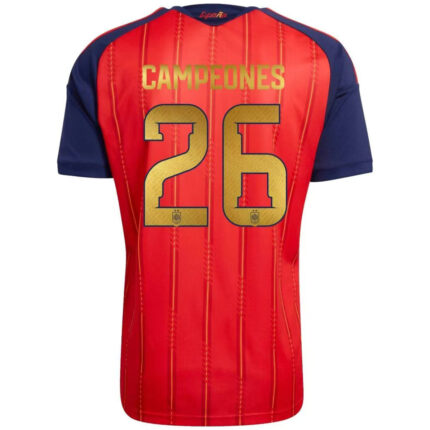 CAMPEONES #26 Spain Home Player Version Jersey World Cup 2026 - Champion