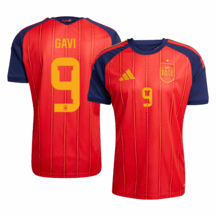 GAVI #9 Spain Home Soccer Jersey 2026