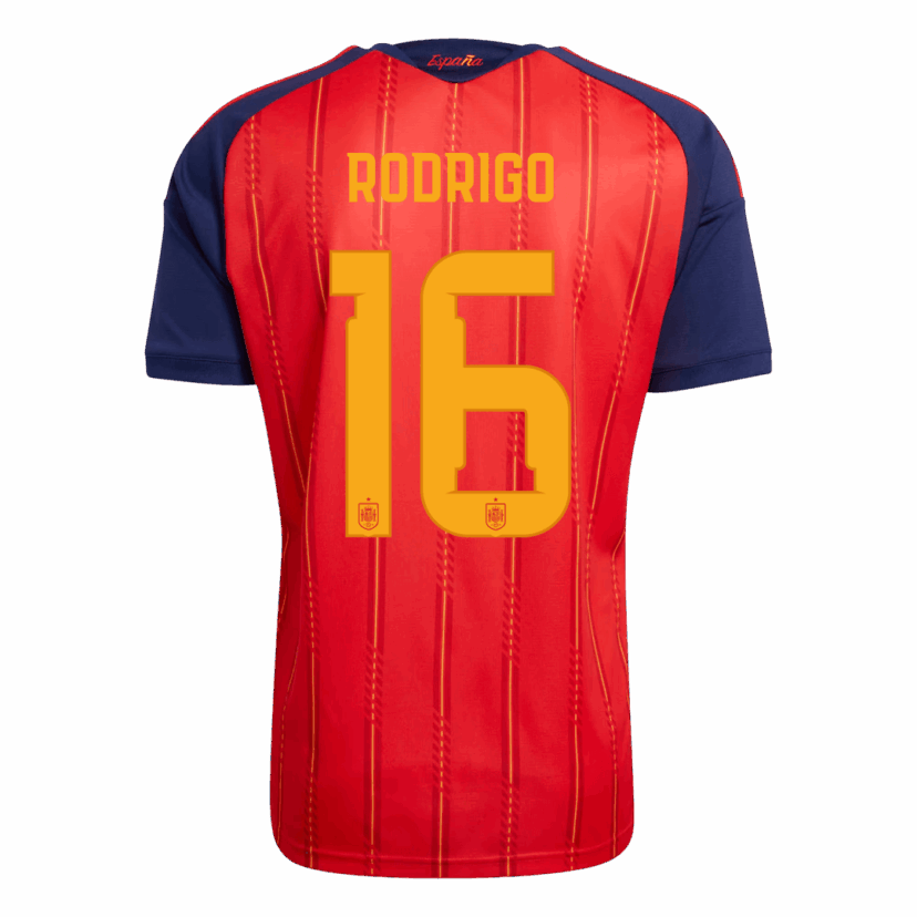 RODRIGO #16 Spain Home Soccer Jersey 2026
