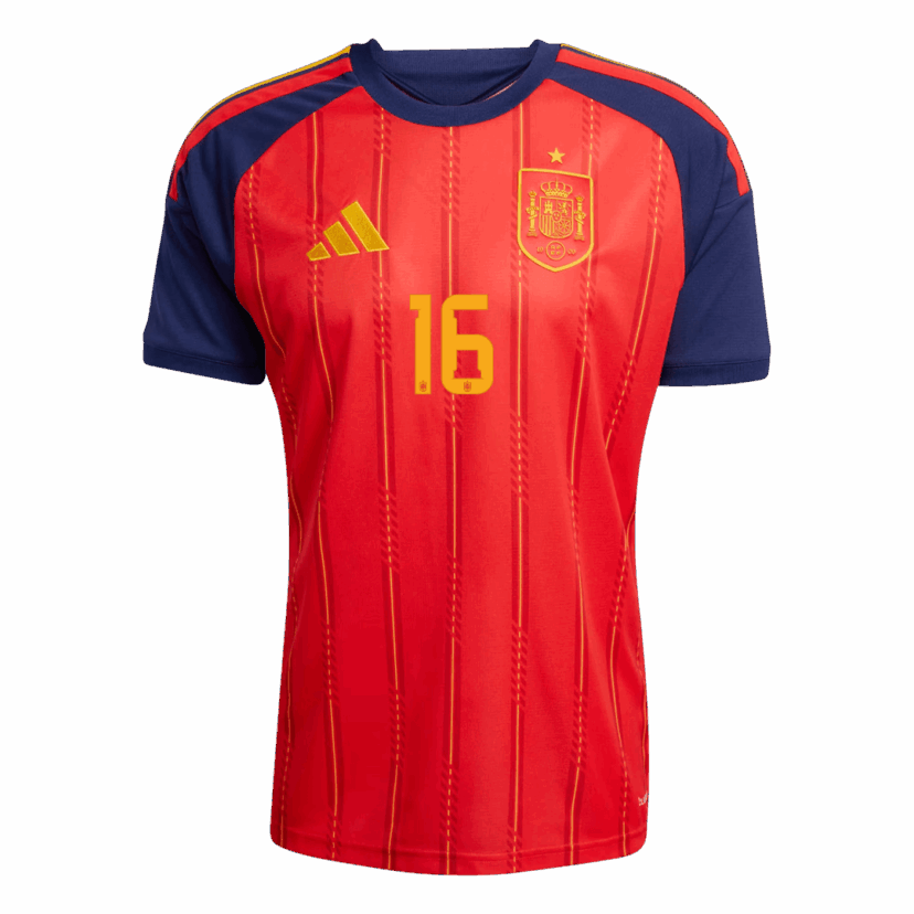RODRIGO #16 Spain Home Soccer Jersey 2026