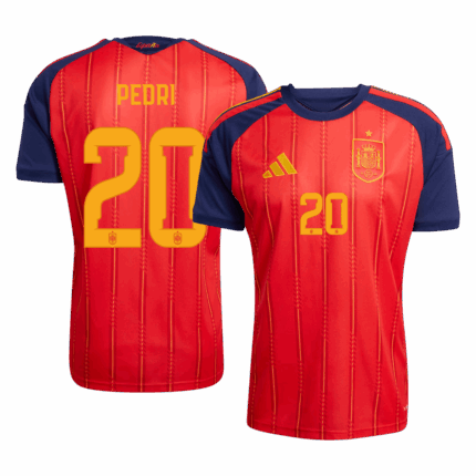 PEDRI #20 Spain Home Soccer Jersey 2026