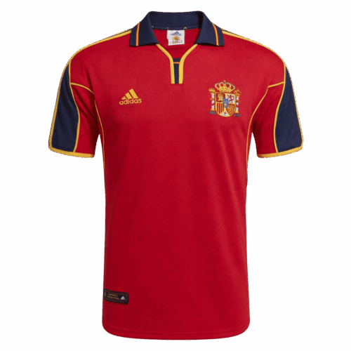 Retro Soccer Jersey Spain Home Euro Cup 2000